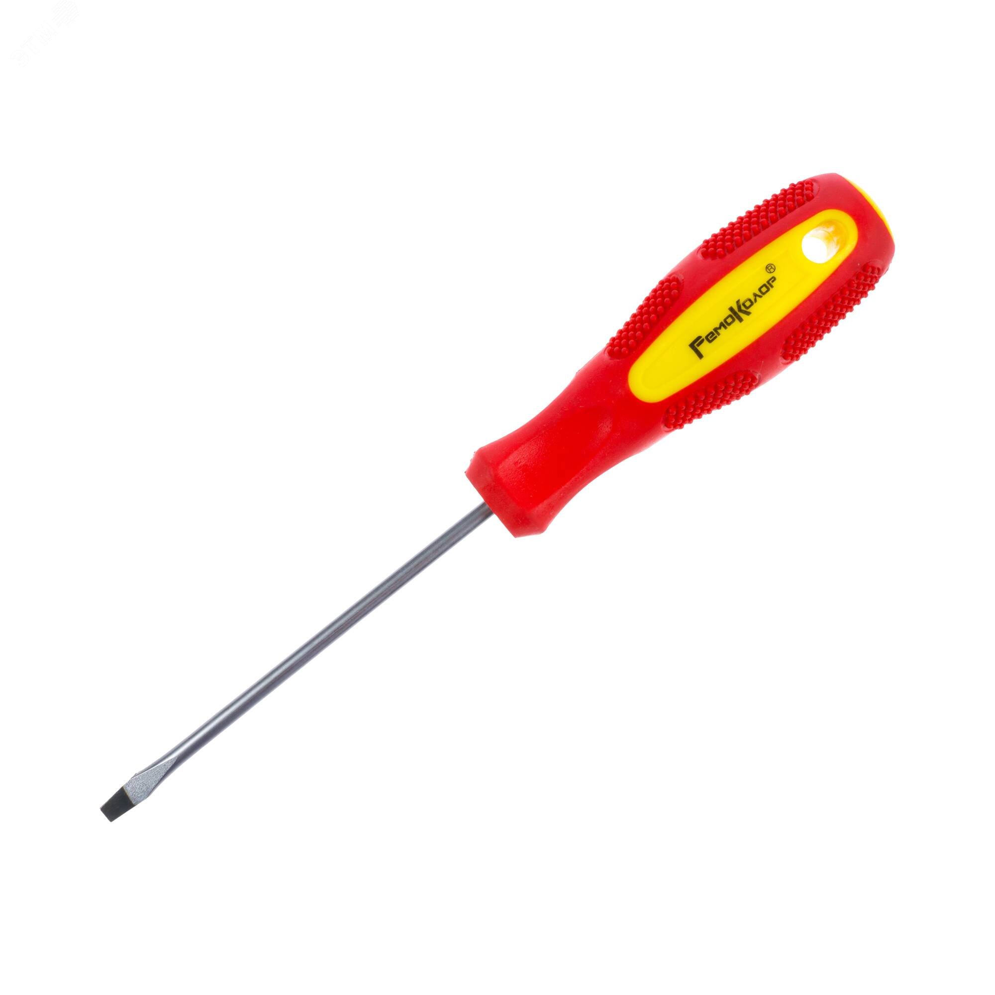 Изображение товара Отвертка шлицевая DRIVER SL4,0 х 100 мм с двухкомпонентной рукояткой