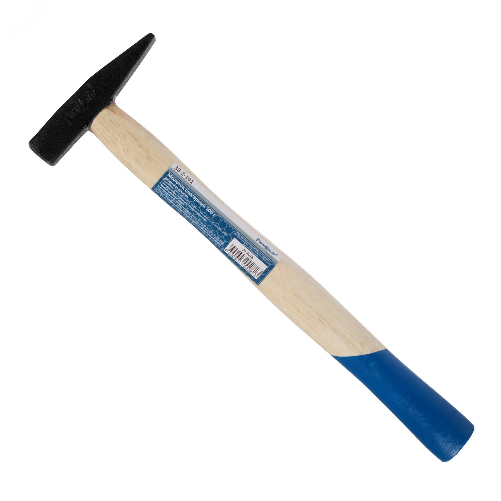 Изображение товара Молоток слесарный 100 г кованый деревянная рукоятка