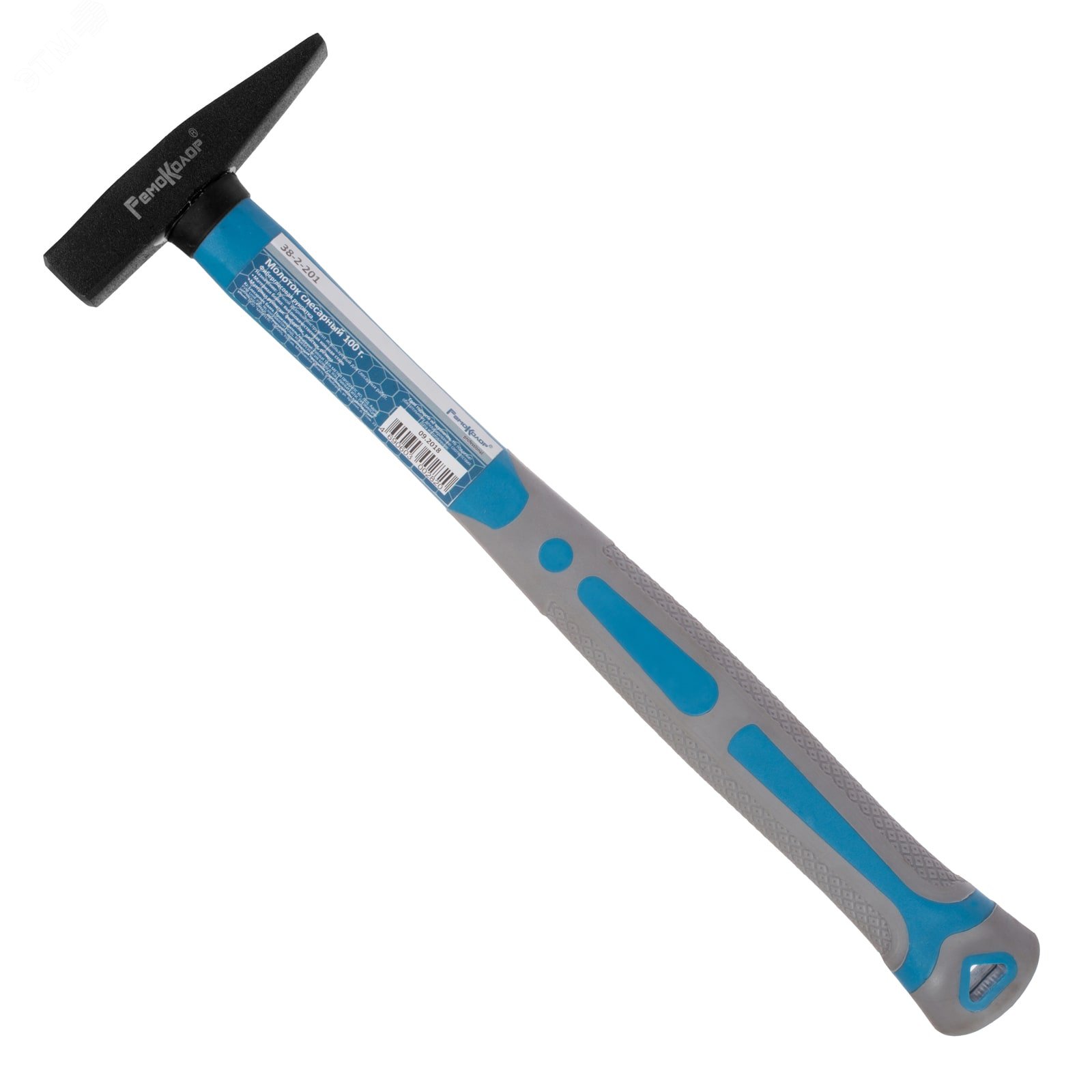 Изображение товара Молоток слесарный 100 г, кованый, фиберглассовая рукоятка (шт)