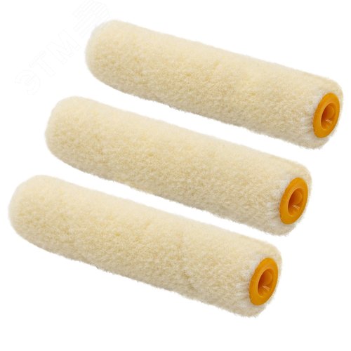 Изображение товара Мини-ролик малярный Велюр, ось 6мм, D15мм, 100мм, 3 шт (шт)