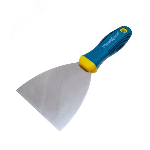 Изображение товара Шпательная лопатка SOFT, нерж.сталь, зеркальное полотно, двухкомпонентная рукоятка, 100мм (шт)
