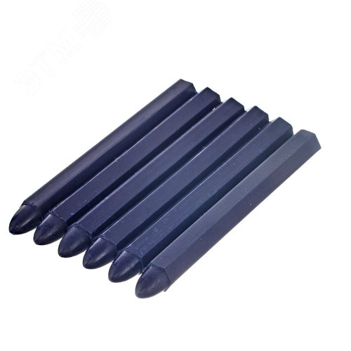 Изображение товара Мелки разметочные восковые синие, 120 мм, 6 шт (упак)