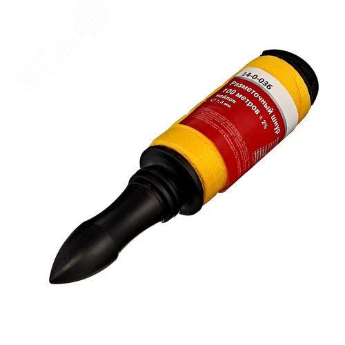 Изображение товара Шнур нейлоновый на катушке для строительных работ, d1,3мм х 100м ± 2% (шт)