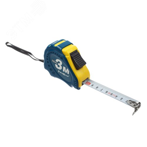 Изображение товара Рулетка RemoCosmo, обрезиненный корпус из ABS-пластика, усиленная лента, автостоп, 3мх16мм (шт)