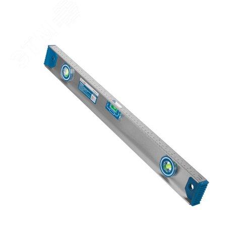 Изображение товара Уровень алюминиевый скелетный, 2 глазка+1 поворотный на 360, магн. лента, линейка, 600мм (шт)