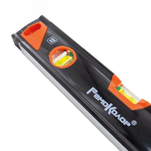 Изображение товара Уровень алюминиевый PRO, сверхпрочный каркас, 3 глазка, точность 0,5мм/м, 400мм, толщ.1,2мм (шт)