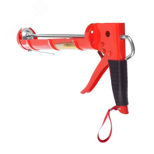 Изображение товара Пистолет для герметика полукорпусный 9,усиленный,с храповым механизмом,зубчатый шток, 310мл (шт)