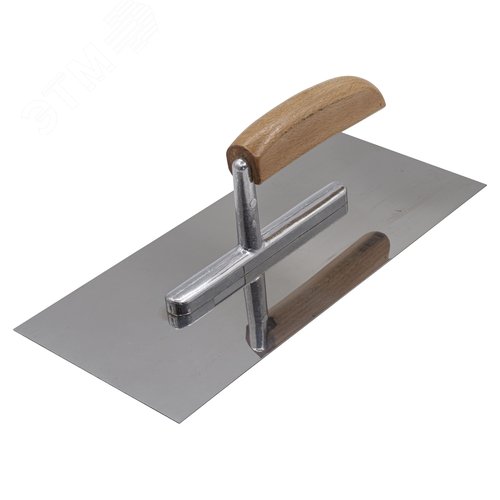 Изображение товара Гладилка прямая нержавеющая сталь, рукоятка из бука, 270х125мм (шт)