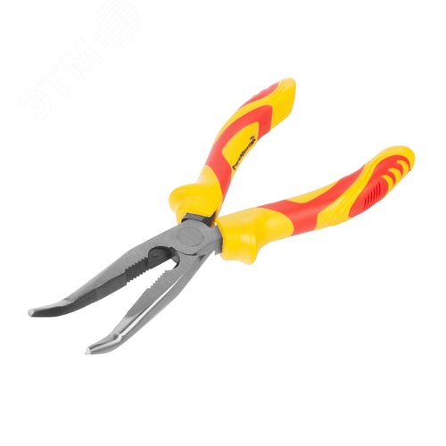 Изображение товара Тонкогубцы изогнутые FINE, 180 мм, HCS, двухкомпонентные рукоятки (шт)