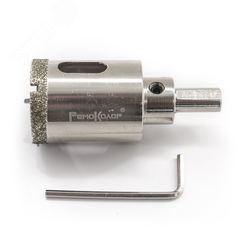 Изображение товара Коронка алмазная по стеклу и керамограниту, 16 х 67 мм, центрирующее сверло (шт)