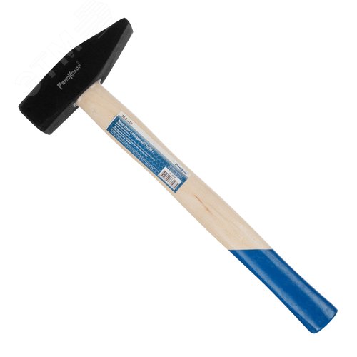 Изображение товара Молоток слесарный 1000 г, кованый, деревянная рукоятка (шт)