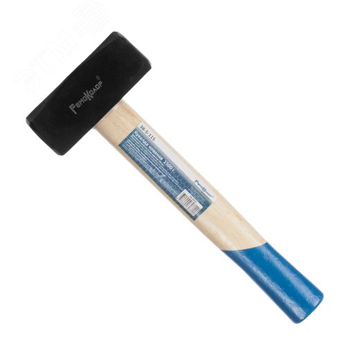 Изображение товара Кувалда 1500 г, кованая, деревянная рукоятка 230 мм (шт)