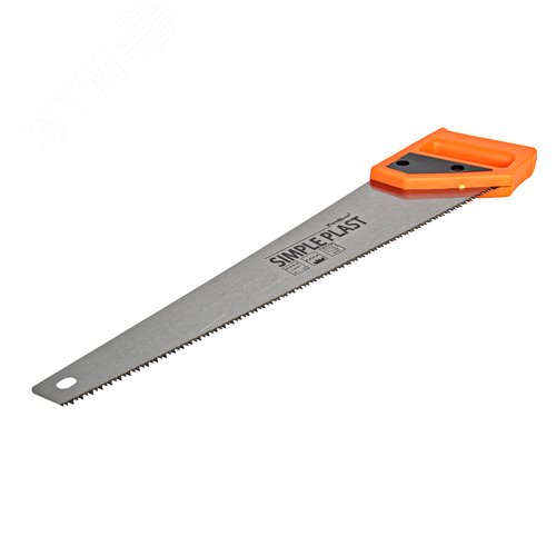 Изображение товара Ножовка по дереву (пила) SIMPLE PLAST, 450 мм, шаг 3,5 мм/ 7-8TPI, 2D-заточка, пластиковая рукоятка (шт)