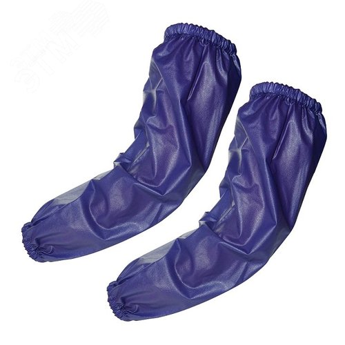 Изображение товара Нарукавник химостойкий из ПВХ, толщина 0,20 мм, длина 460 мм, синие ArmProtect ПВХ (пар)