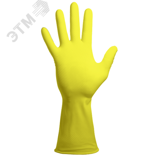 Изображение товара Перчатки химостойкие латексные с внутренним хлопковым напылением, толщина 0,35 мм, желтые ArmProtect LX530, р.S (7) (пар)