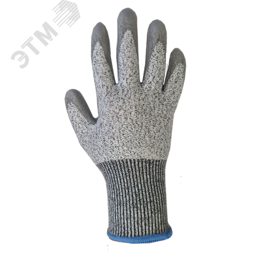 Изображение товара Перчатки антипорезные HPPE с частичным полиуретановым покрытием ArmProtect PL110 серые размер 11 (пар)