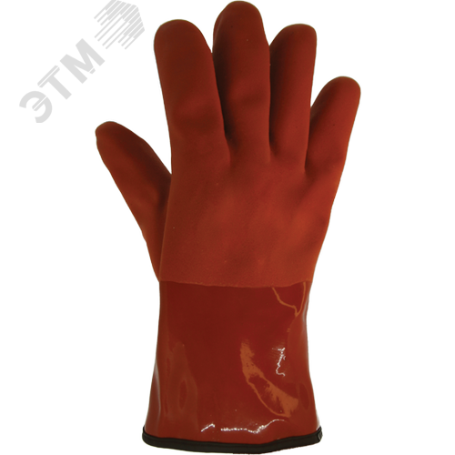 Изображение товара Перчатки нефтеморозостойкие, утеплённые из ПВХ на акриловой подкладке с удлиненной крагой ArmProtect VE760, р.11 (пар)