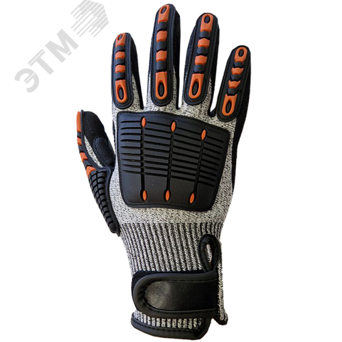 Изображение товара Перчатки ArmProtect порезостойкие трикотажные с двойным нитриловым покрытием с антивибрационными вставками VibArm130 р.10 (пар)