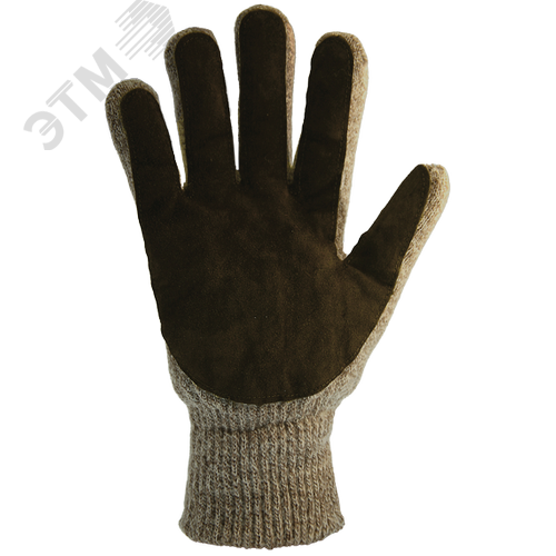 Изображение товара Перчатки утепленные полушерстяные на флисовой подкладке со спилковым наладонником ArmProtect WFS300 р. 10 (пар)