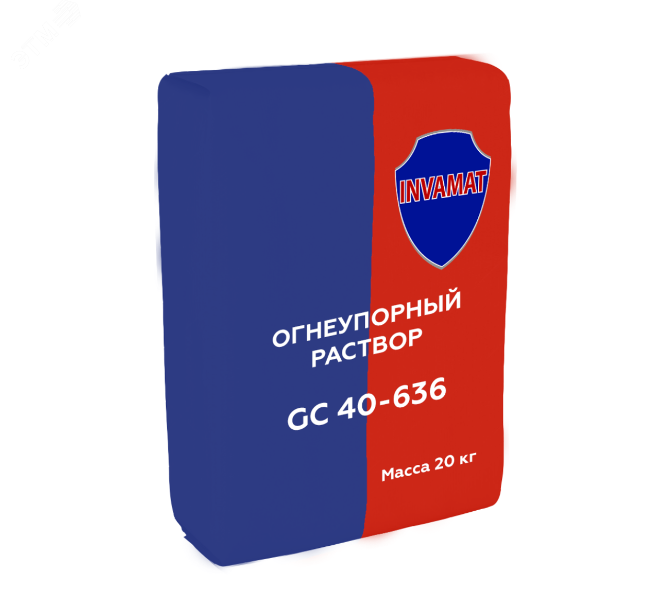 Изображение товара Раствор огнеупорный GC 40-636 , INVAMAT GC 40-636, мешок 20 кг (шт)