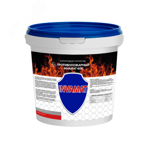 Изображение товара Герметик противопожарный акриловый INVAMAT 606 ведро 20 кг. (шт)