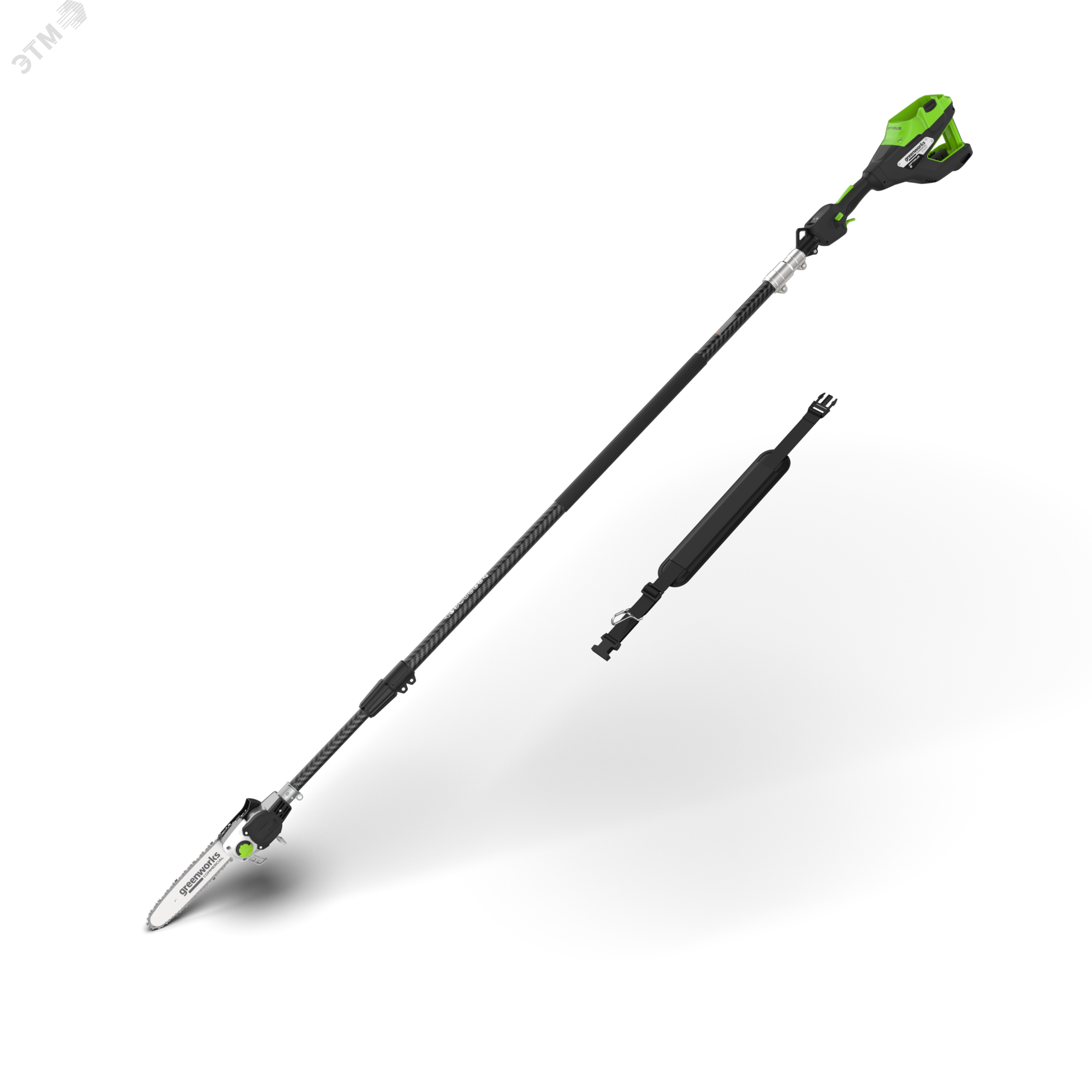 Изображение товара Высоторез/Сучкорез аккумуляторный телескопический Greenworks PS102T, 25 см, бесщеточный, без АКБ и ЗУ (1402407) (шт)
