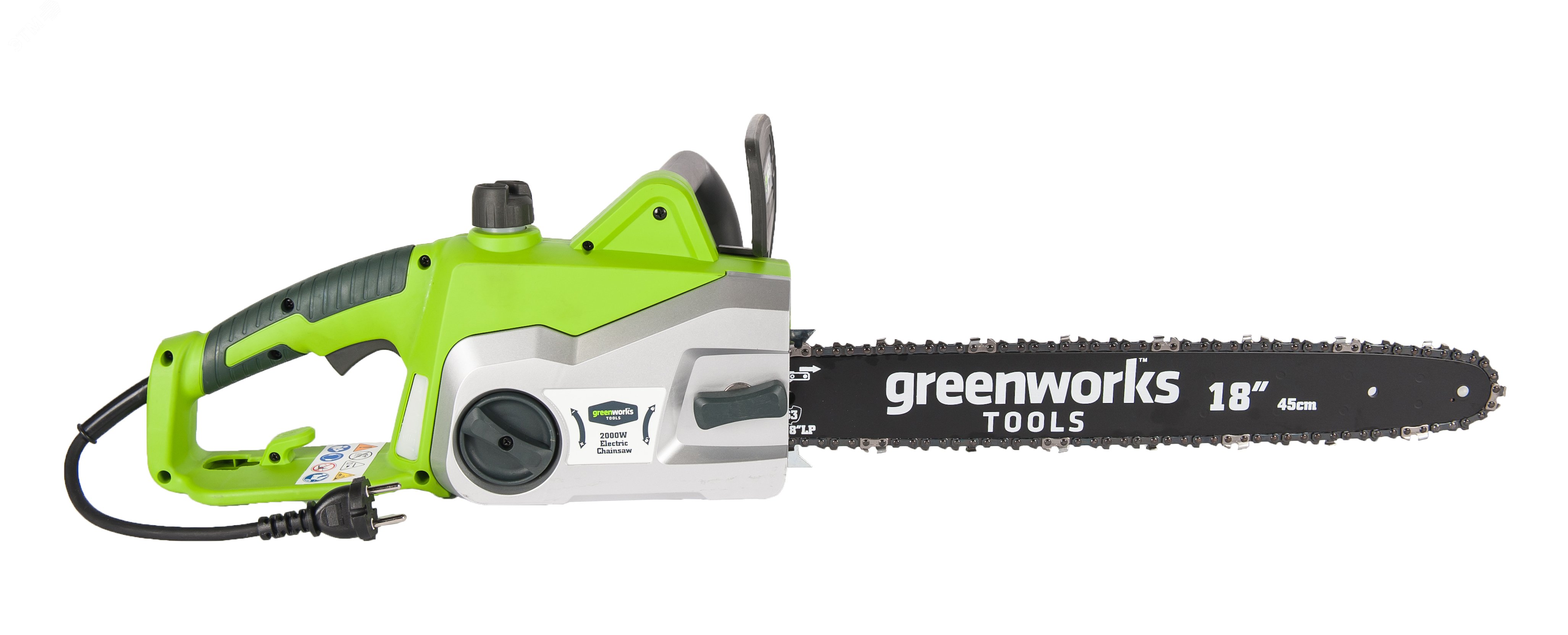 Изображение товара Цепная пила электрическая Greenworks GCS2046, 2000 Вт, 46 см (20037) (шт)