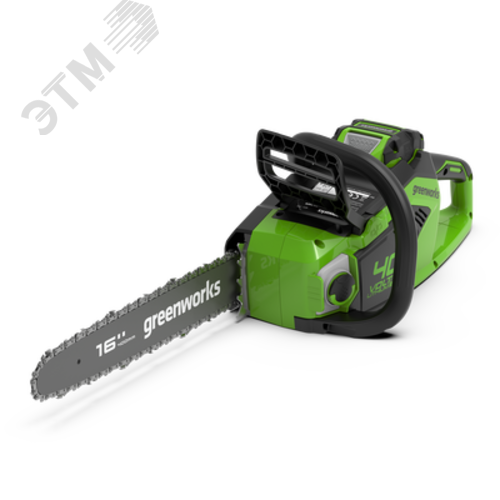 Изображение товара Цепная пила аккумуляторная Greenworks GD40CS18, 40V, 40 см, бесщеточная, до 1,8 КВт, без АКБ и ЗУ (2005807) (шт)