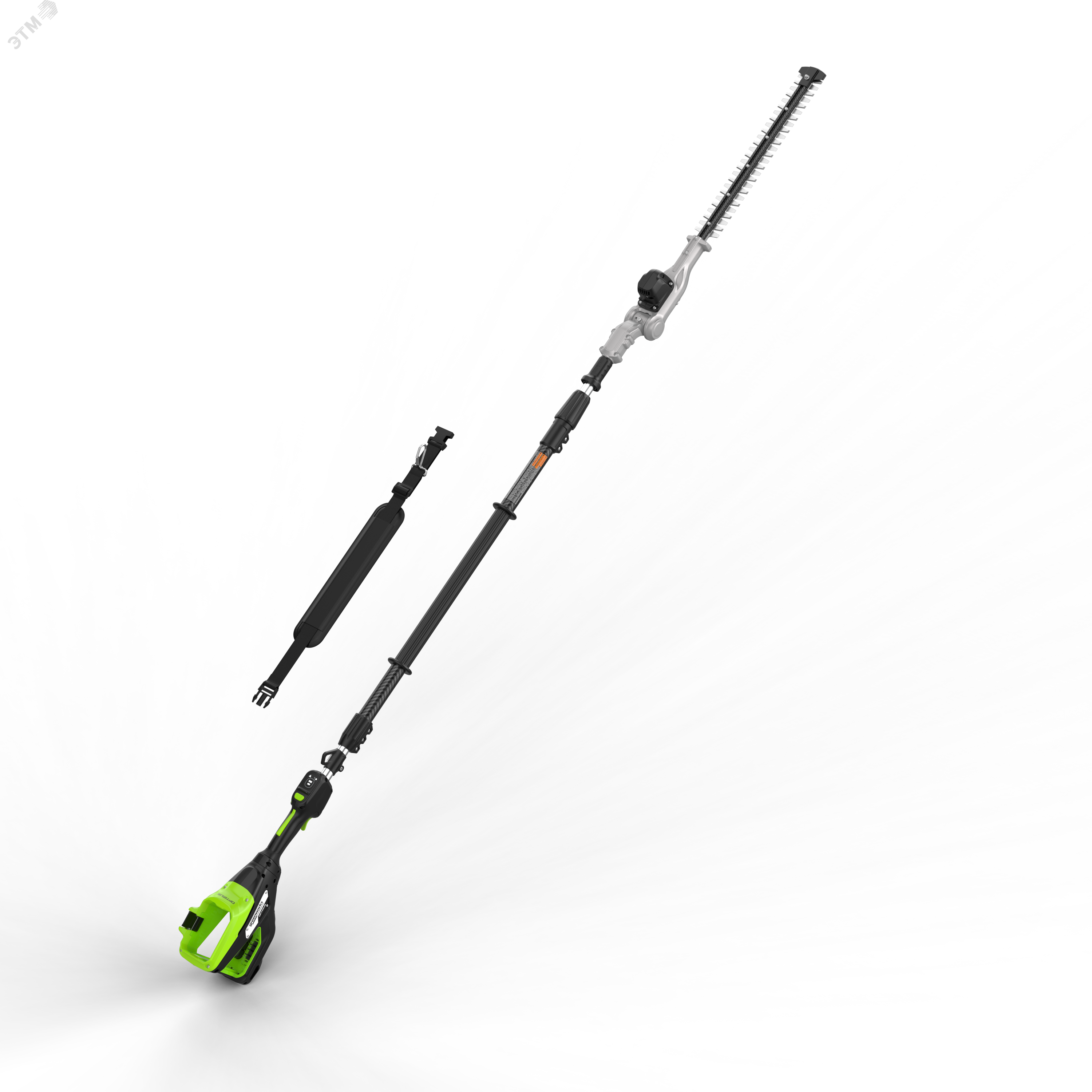 Изображение товара Кусторез штанговый телескопический аккумуляторный Greenworks PH662T, 82V, 51 см (2301607) (шт)
