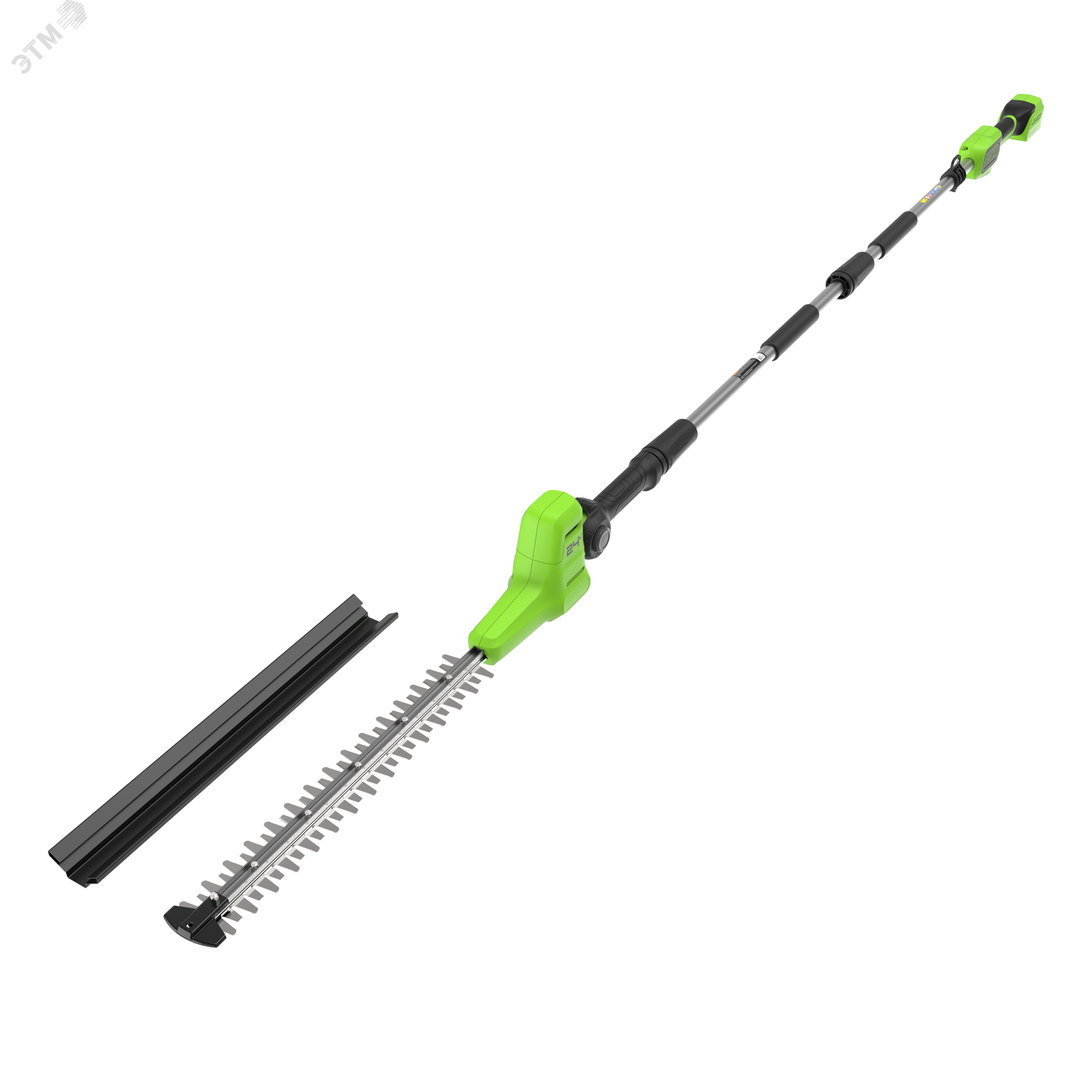Изображение товара Кусторез штанговый аккумуляторный Greenworks G24PH511, 24V, 51см, без АКБ и ЗУ (2301907) (шт)