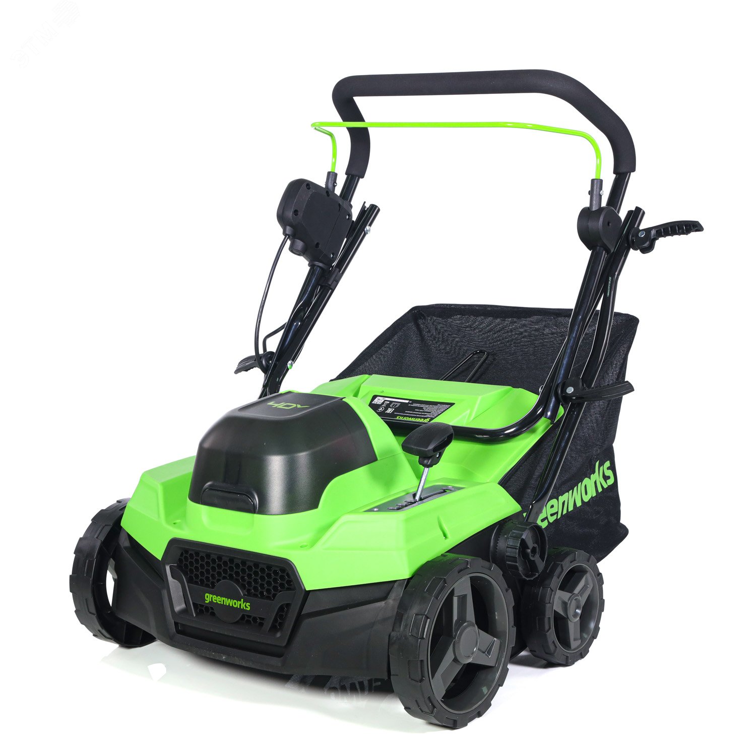 Изображение товара Аэратор-скарификатор аккумуляторный Greenworks GD40SC38II, 40V, бесщеточный, c 1хАКБ 4Ач и ЗУ (2517607UB) (шт)