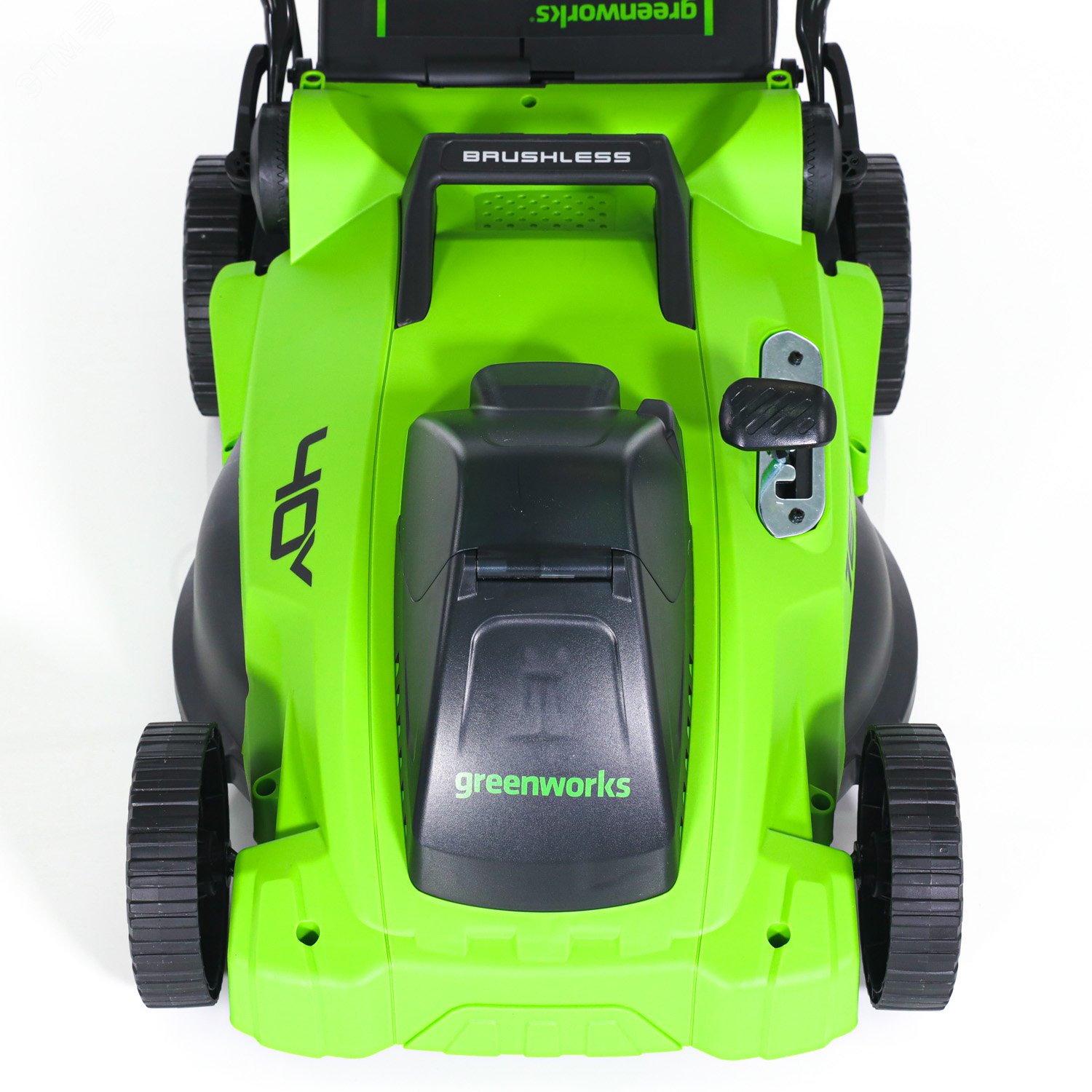 Изображение товара Газонокосилка аккумуляторная Greenworks GD40LM16X, 40V, бесщеточная, 41 см, c 1хАКБ 4Ач и ЗУ (2517907UB) (шт)