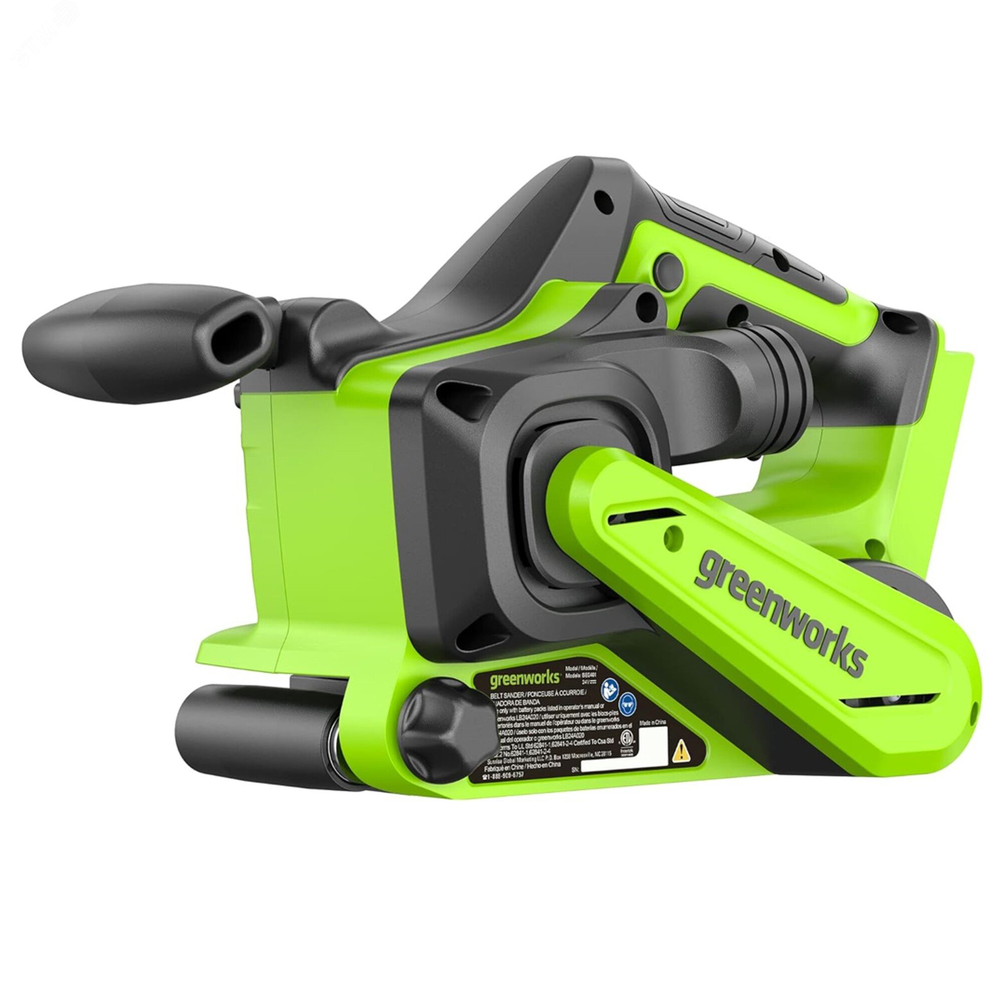 Изображение товара Ленточная шлифовальная машина акк. Greenworks G24BS, 24V, б/щет, 75х457мм, 259 м/мин, без АКБ и ЗУ (3100607) (шт)