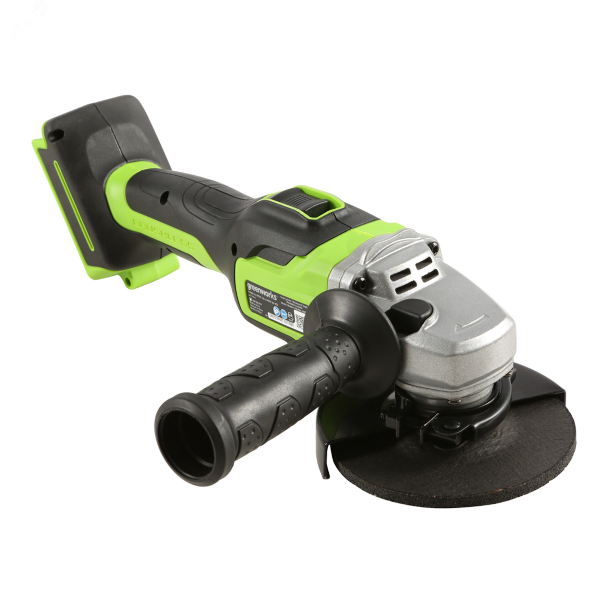 Изображение товара Угловая шлифовальная машина Greenworks GD24AG, 24V, 125 мм, 10500 об/мин