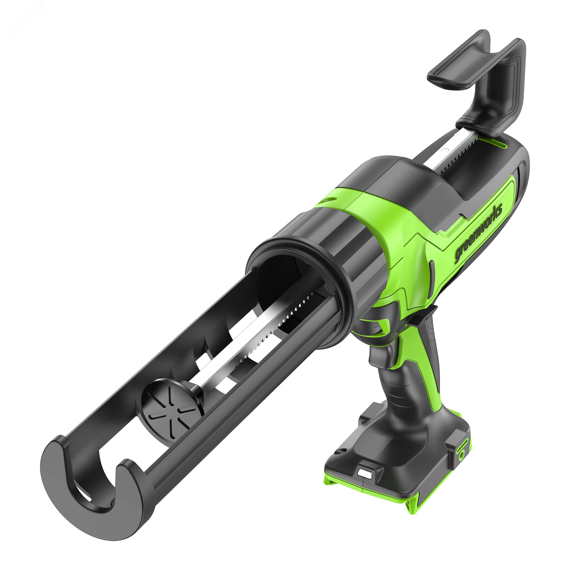 Изображение товара Пистолет для герметиков акк. Greenworks G24CAU, 24V, 310 мл, 1400–2900Н, 1–10 мм/с, без АКБ и ЗУ (3501707) (шт)