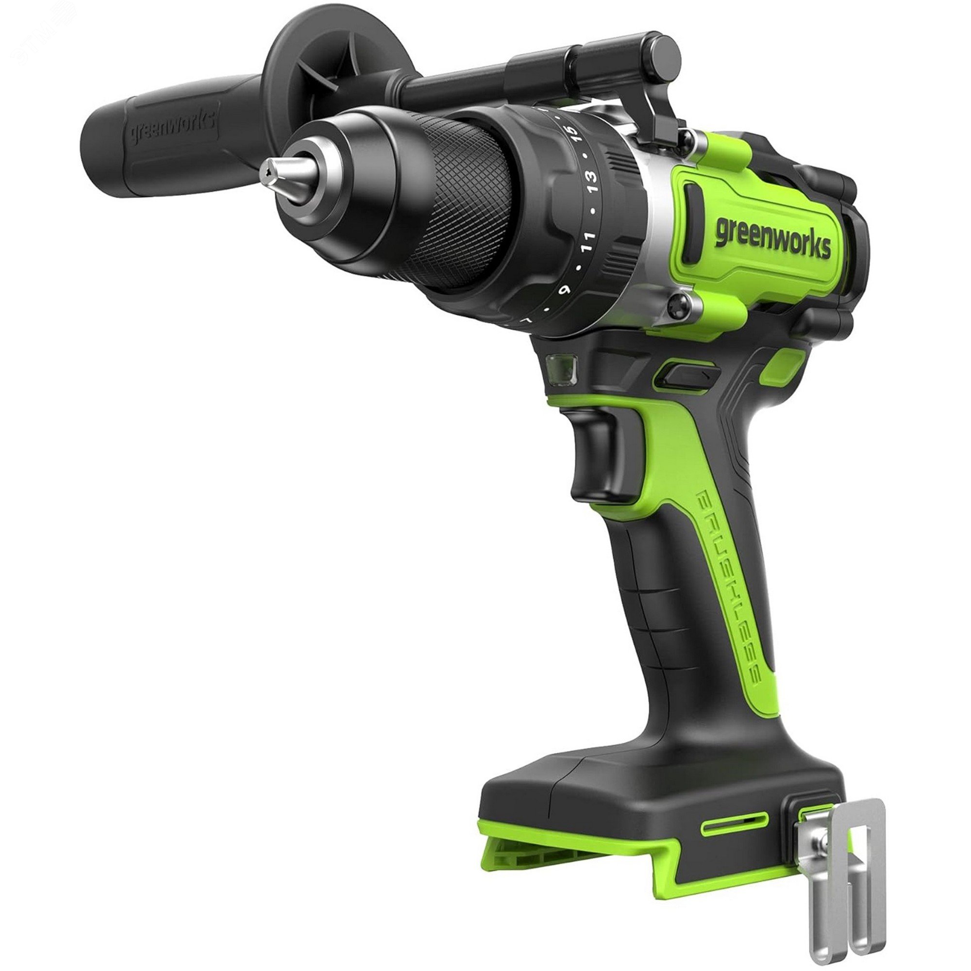 Изображение товара Дрель-шуруповерт ударная Greenworks GD24DD140 24V бесщеточный, 3 режима работы