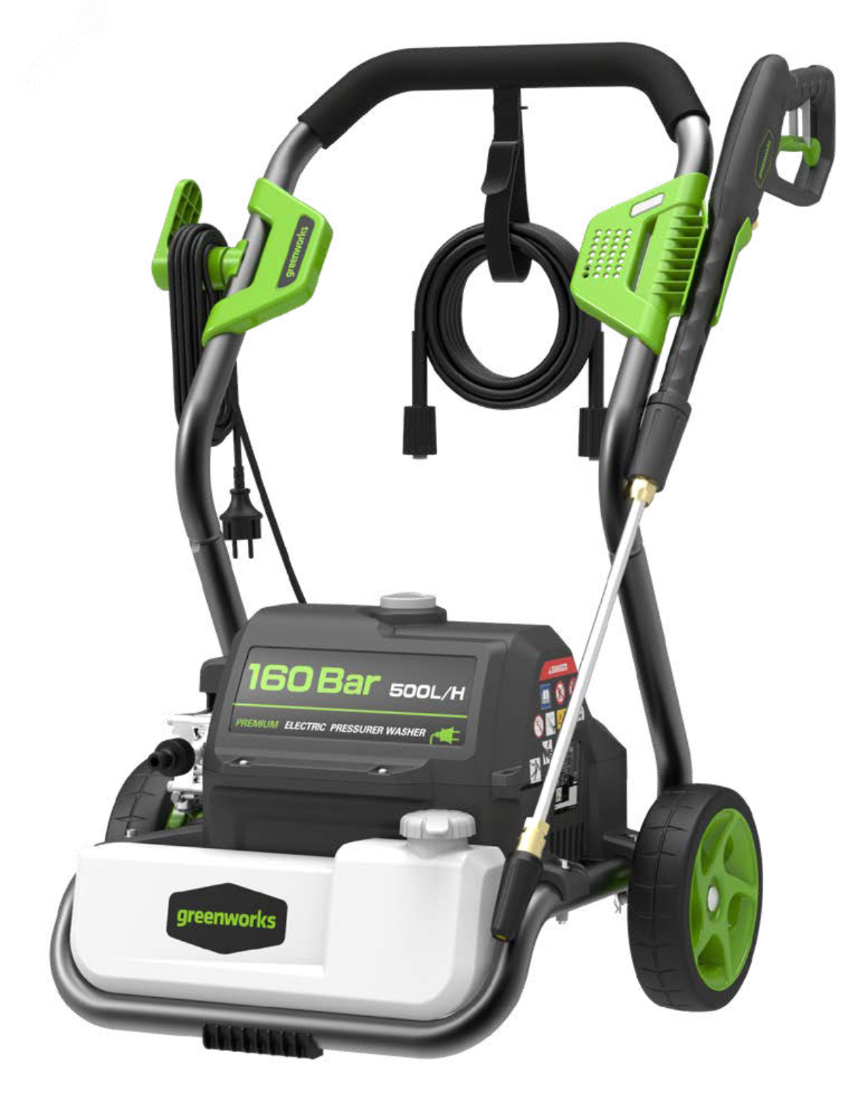 Изображение товара Мойка высокого давления Greenworks GPWG8II 2800 Вт 160 бар сертифицированная модель