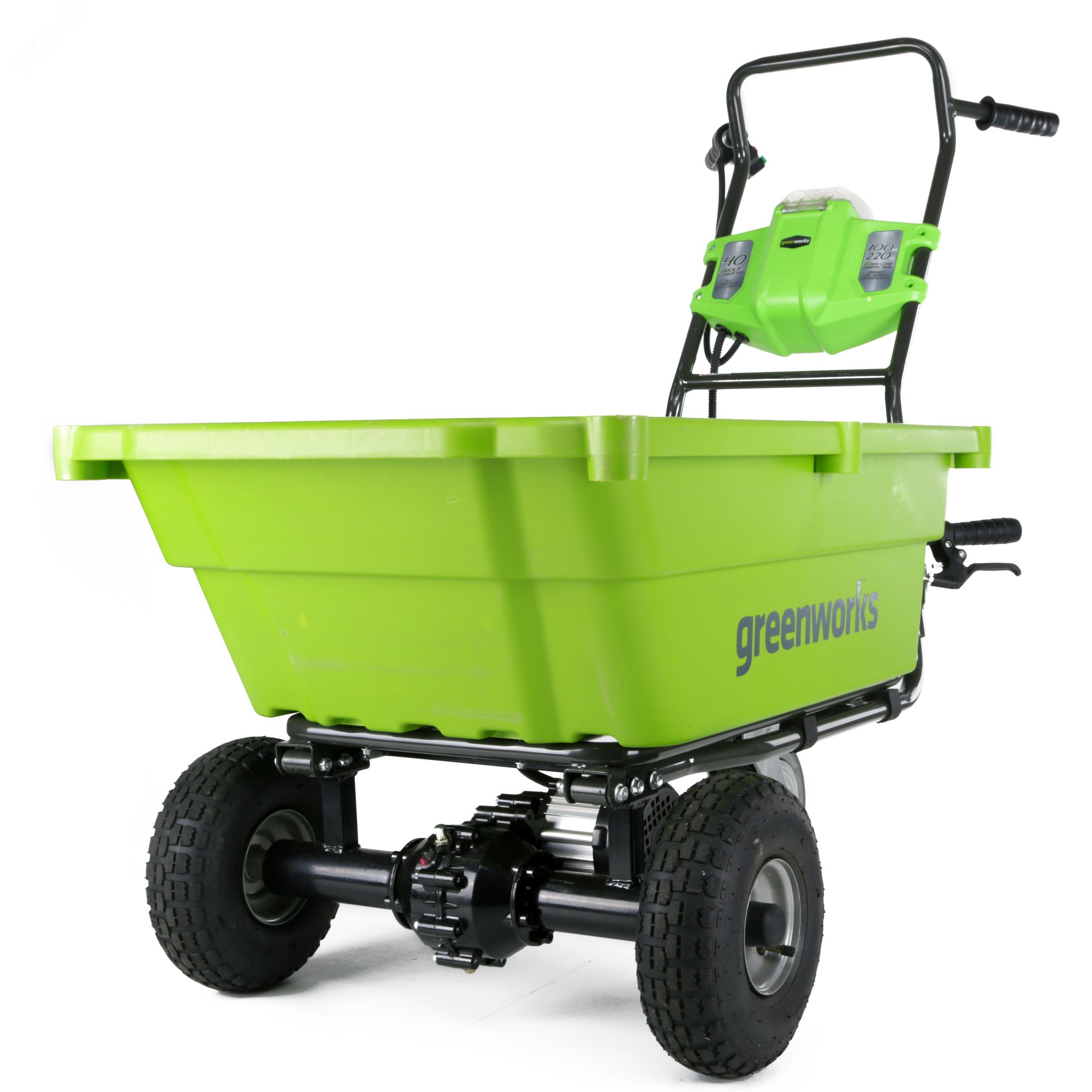 Изображение товара Садовая тележка самоходная Greenworks G40GC, 40V, 106 л (7400007) (шт)
