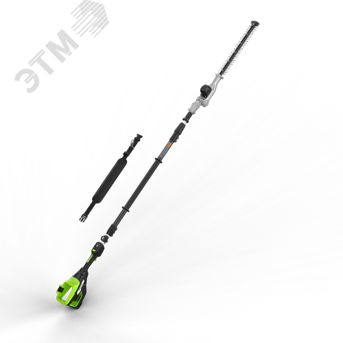 Изображение товара Кусторез штанговый телескопический аккумуляторный Greenworks PH662T, 82V, 51 см (2301607) (шт)