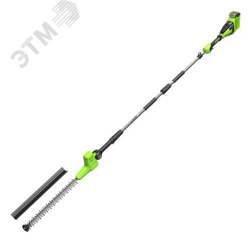 Изображение товара Кусторез штанговый аккумуляторный Greenworks G40PH511, 40V, 51см, без АКБ и ЗУ (2302007). (шт)