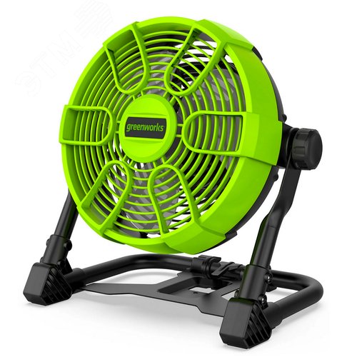 Изображение товара Вентилятор с гибридным питанием Greenworks G24FAN, 24V /110-240V, 254 мм, 6,7-14,2 м3/мин, макс. 852 м3/час, без АКБ и ЗУ (3503407) (шт)