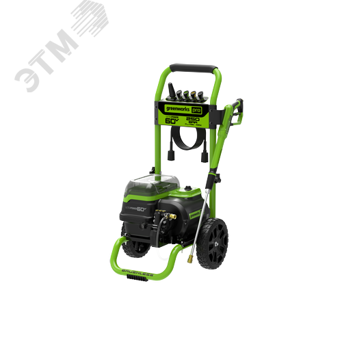 Изображение товара Мойка высокого давления аккумуляторная GDPW60DP, 60V, 250 бар, бесщеточная, с портом на 2 АКБ (5106207) (шт)