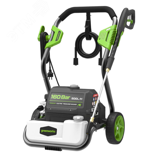 Изображение товара Мойка высокого давления электрическая Greenworks GPWG8II, 2800 Вт, 160 бар (5106807) (шт)