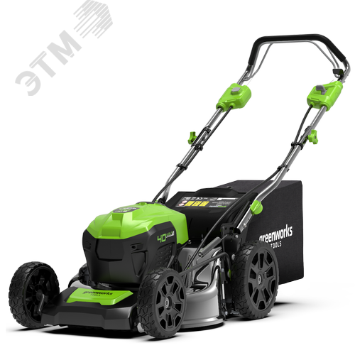 Изображение товара Газонокосилка аккумуляторная Greenworks GD40LM46SP, 40V, 46см, самоходная, бесщеточная, без АКБ и ЗУ (2506807) (шт)