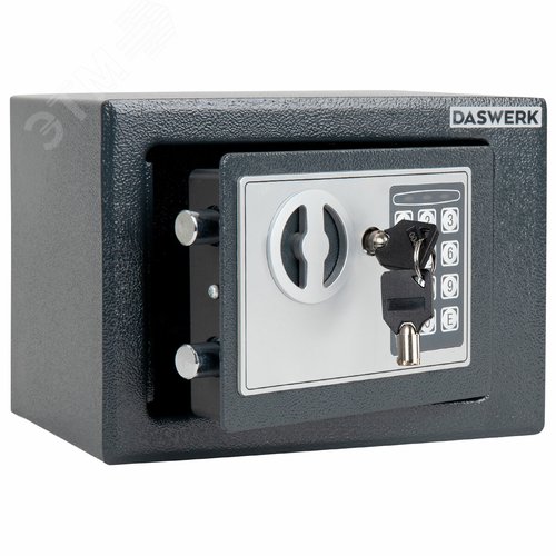 Изображение товара Сейф мебельный DASWERK SC-170EL (в170 х ш230 х г170мм), электронный замок, графит, 291338 (шт)