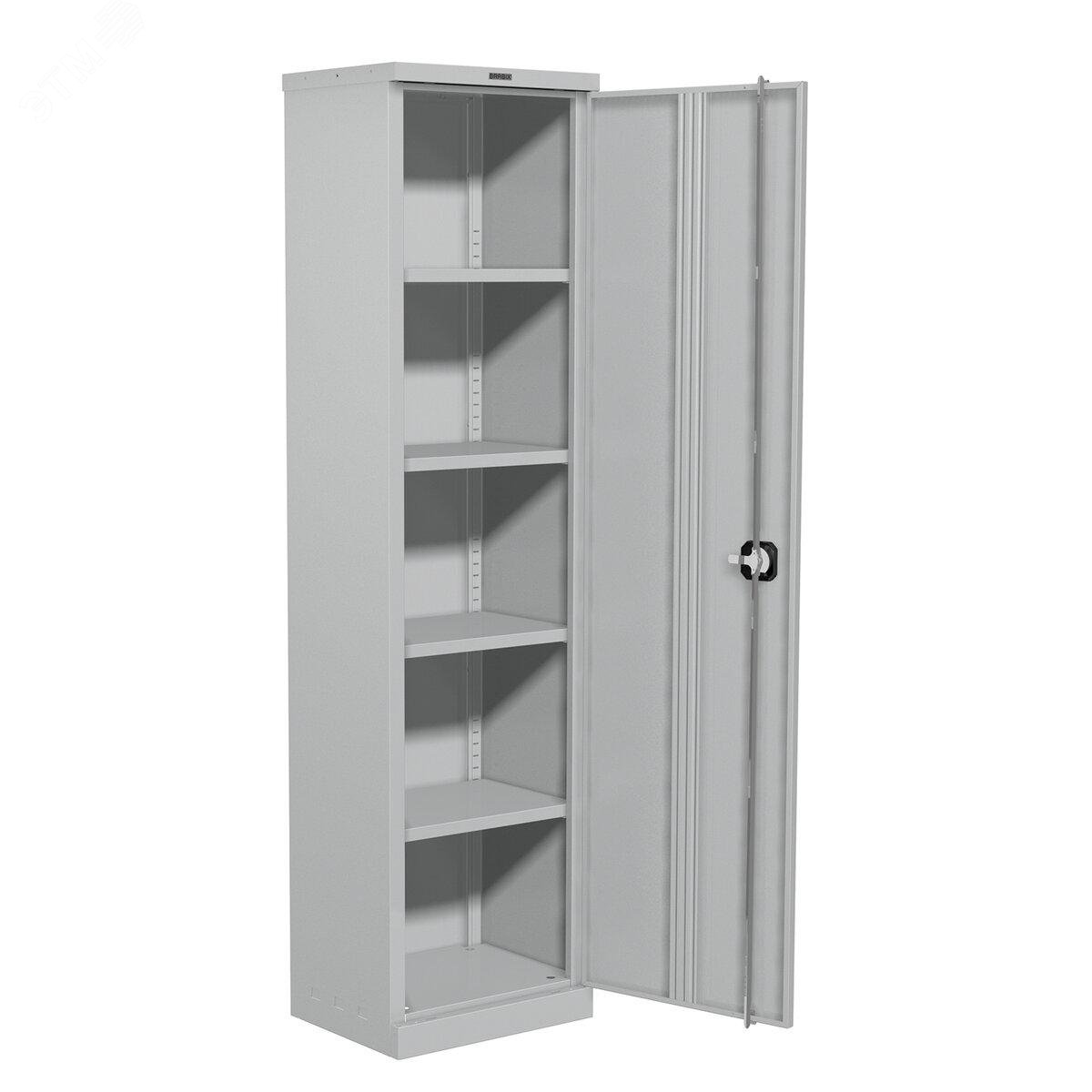Изображение товара Шкаф металлический офисный BRABIX MK 18/47/46-01 с 4 полками