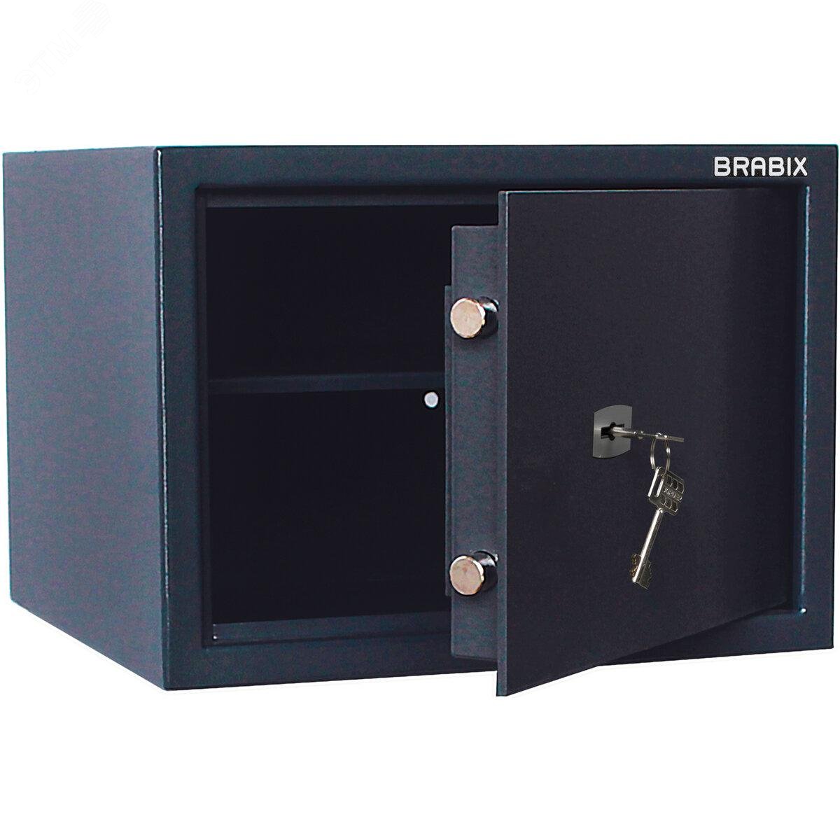 Изображение товара Сейф BRABIX КМ-310 с ключевым замком и съемной полкой