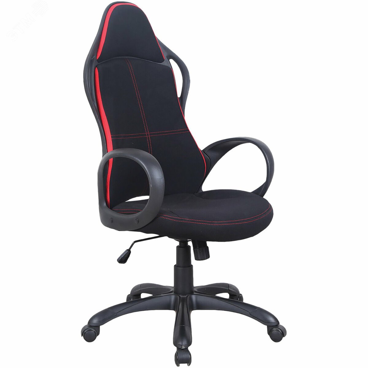 Изображение товара Кресло офисное BRABIX PREMIUM Force EX-516, ткань, черное/вставки красные, 531571 (шт)