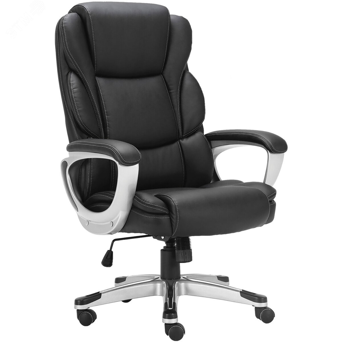 Изображение товара Кресло офисное BRABIX PREMIUM Rest EX-555, пружинный блок, экокожа, черное, 531938 (шт)