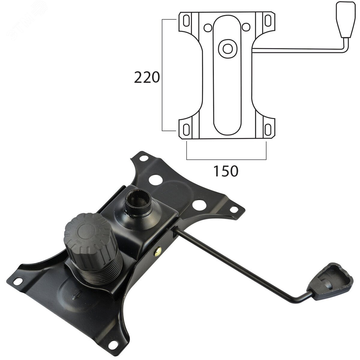 Изображение товара Механизм качания BRABIX Топ-ган для кресла с газлифтом